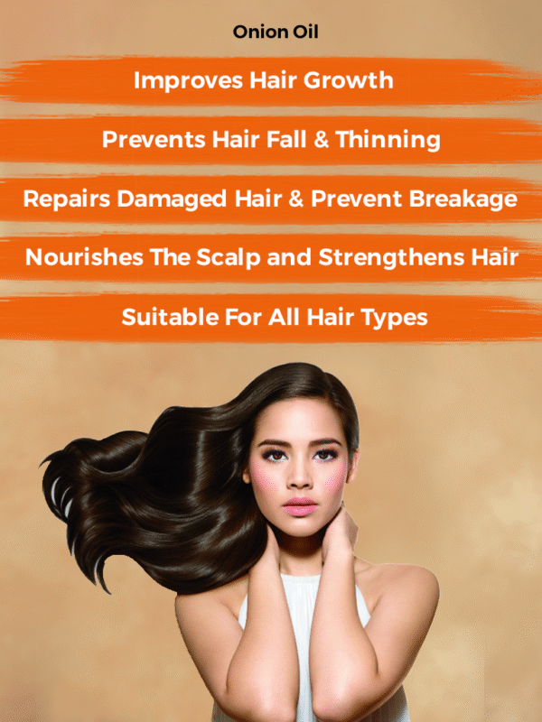 SUBAXO Red Onion Herbal Hair Wash | Conrtols Hair Fall |Makes Hair Silkier & Stronger(120ml) - Image 2