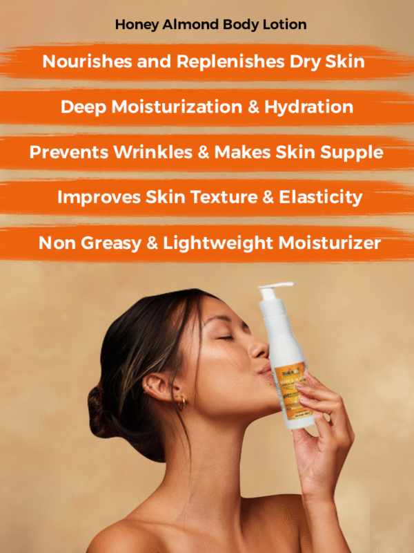 SUBAXO Honey & Almond Herbal Hand & Body Lotion | Advanced Nourishing Lotion(200ml) - Image 2