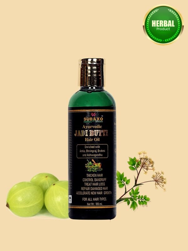 SUBAXO Herbal Hair Oil | Repair Damage Hair, Ayurvedic Jadi Buti Hair Oil (100ml)