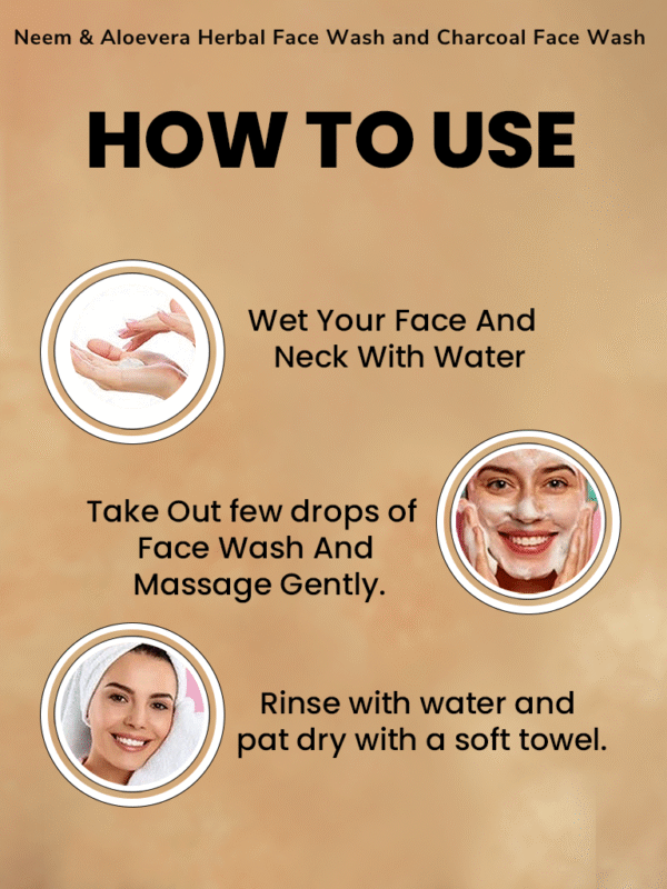 SUBAXO Vitamin C & E Herbal Face Wash(200 ml) and Charcoal Face Wash(100 ml) Combo - Image 3