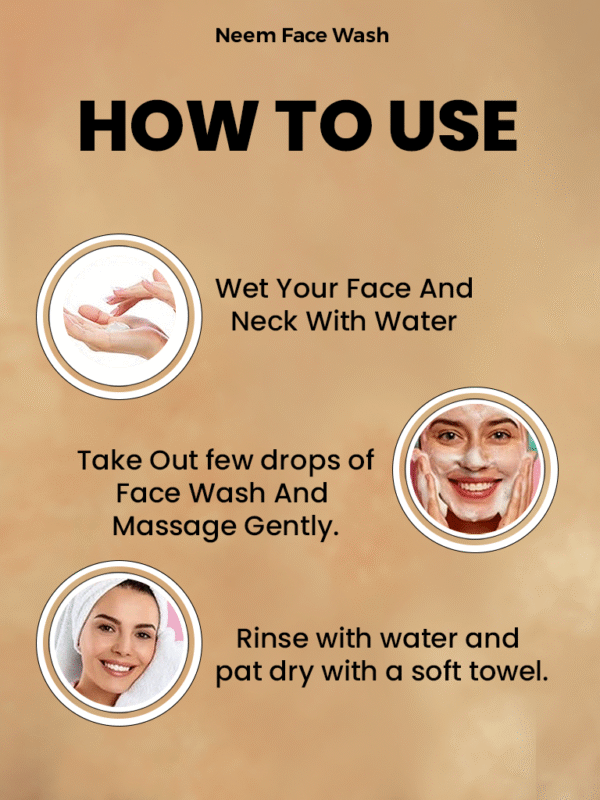 Subaxo Herbal Neem Face Wash | Anti Pimples-Acne | Oil Control | Skin Glowing | For Men & Women All Skin Types Face Wash (100 ml) - Image 4