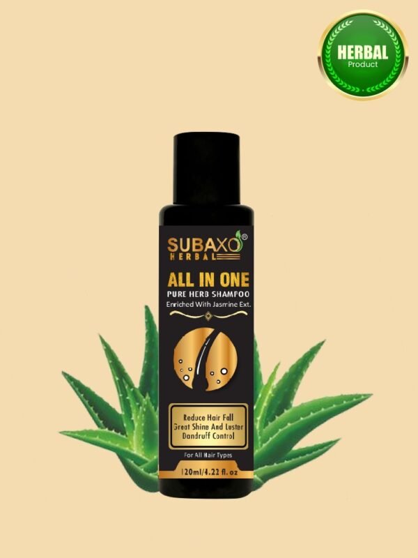 Subaxo Herbal All in one  Pure Herb Shampoo Ayurvedic Formation 120 ML  (120 ml)