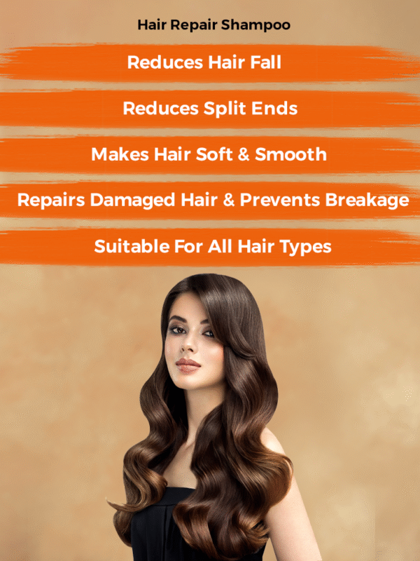 Subaxo Herbal Hair Repair Shampoo | Repair Damage Hair | Herbal Shampoo for Women & Men 200ml - Image 2